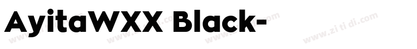 AyitaWXX Black字体转换